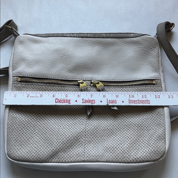 Fossil Crossbody bag with adjustable strap Womens pebbled leather sparkle strap - Picture 9 of 14